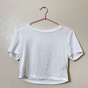 Classic White Women's Crop Top